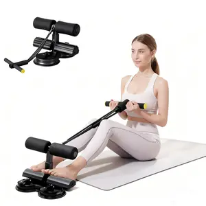 Large Diameter Double rubber Suction Cup Ab Roller with Pull Rope Core Training Equipment for Sit Ups and Crunches Home Gym Fitness Machine portable sit