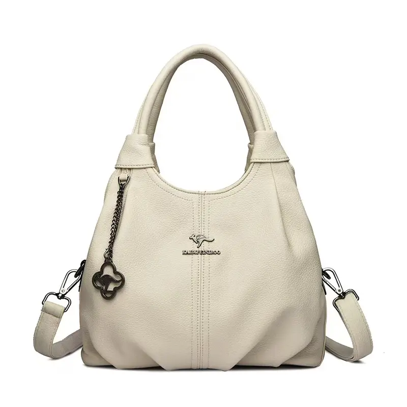 A190-Soft Leather Hobo Handbag  Shoulder Crossbody Bag Casual Daily Tote Purse For Women