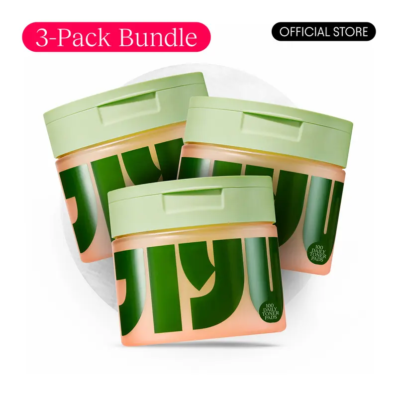 Jiyu Korean Skincare (3-PACK) - Anti-Aging, Dark Spot & Wrinkle Minimizing Toner Pads with Centella Asiatica, Snail Mucin, Niacinamide - 300 ct.