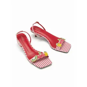 Cider CHERRY & KIWI & PINEAPPLE HEELED SANDALS