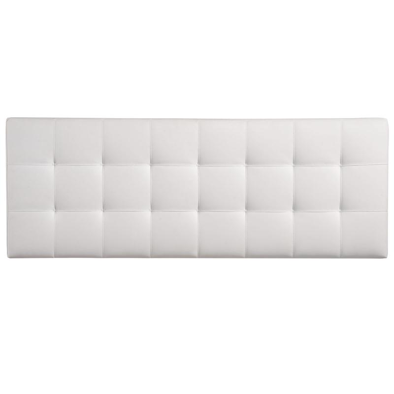Modway Lily Queen Upholstered Vinyl Headboard in White