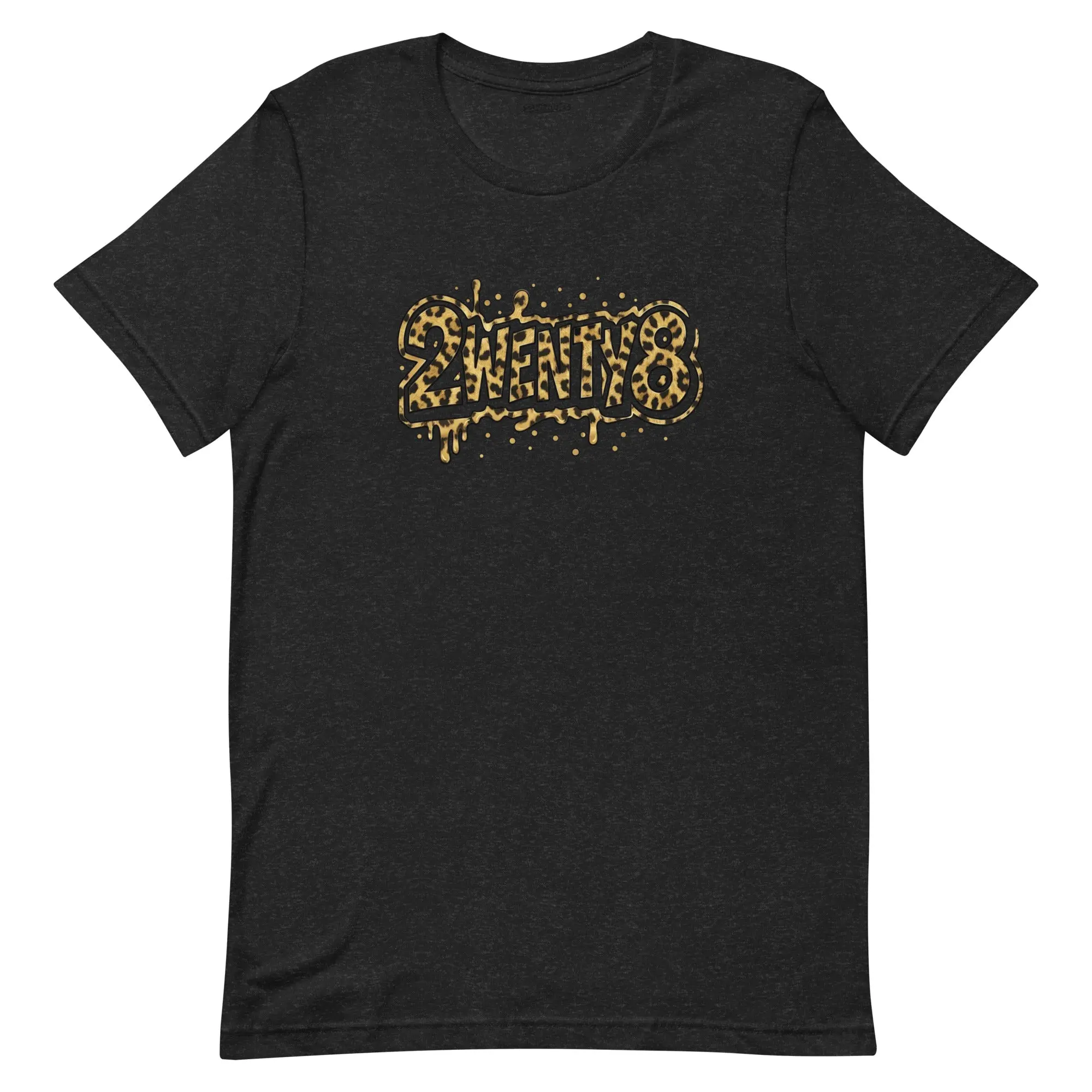 2wenty8 "Drip" Leopard Design T-Shirt- Unisex