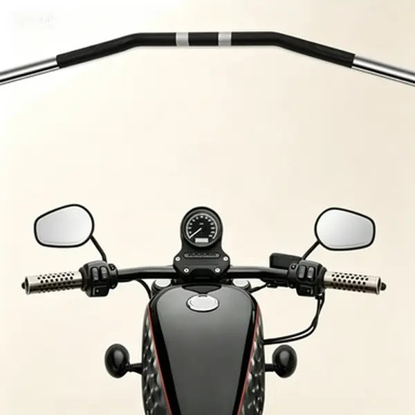 Black Stainless Steel Heavy-Duty Drag Handlebars - 1 in Diameter Dimpled Design, Aggressive Club Style Riding Position, No-Welding Easy Installation for Harley Sportster 883/1200, Nightster 2007-Later XL Street Tracker Bobber Custom Motorcycle Parts