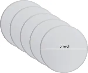 PCS " Door Knob Stoppers Value Pack,Wall Protectors with Strong Adhesive,Wall Protector for Door Handle,Home Wall & Door Handle Stoppers,Guard Door Bumpers Stoppers,Rigid Vinyl Wall Protector