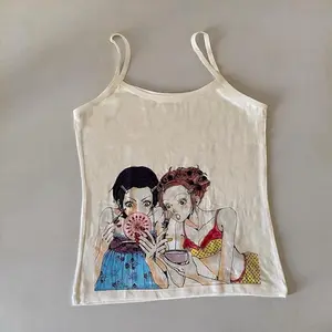 Nana and Hachi Anime Tank Top Nana and Hachi Anime Comfort Cropped T-Shirt Manga Tee Girls Womenswear Japanese Tank Tops