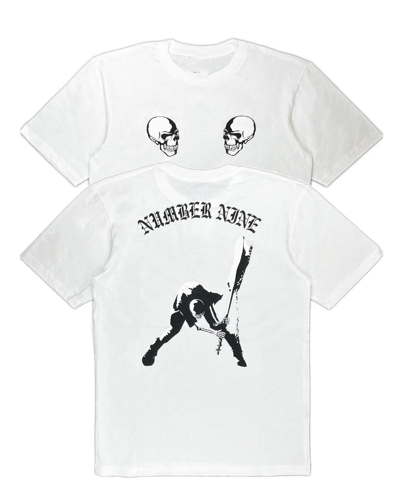 Number (N)ine The Clash Double Skull Skeleton T-shirt