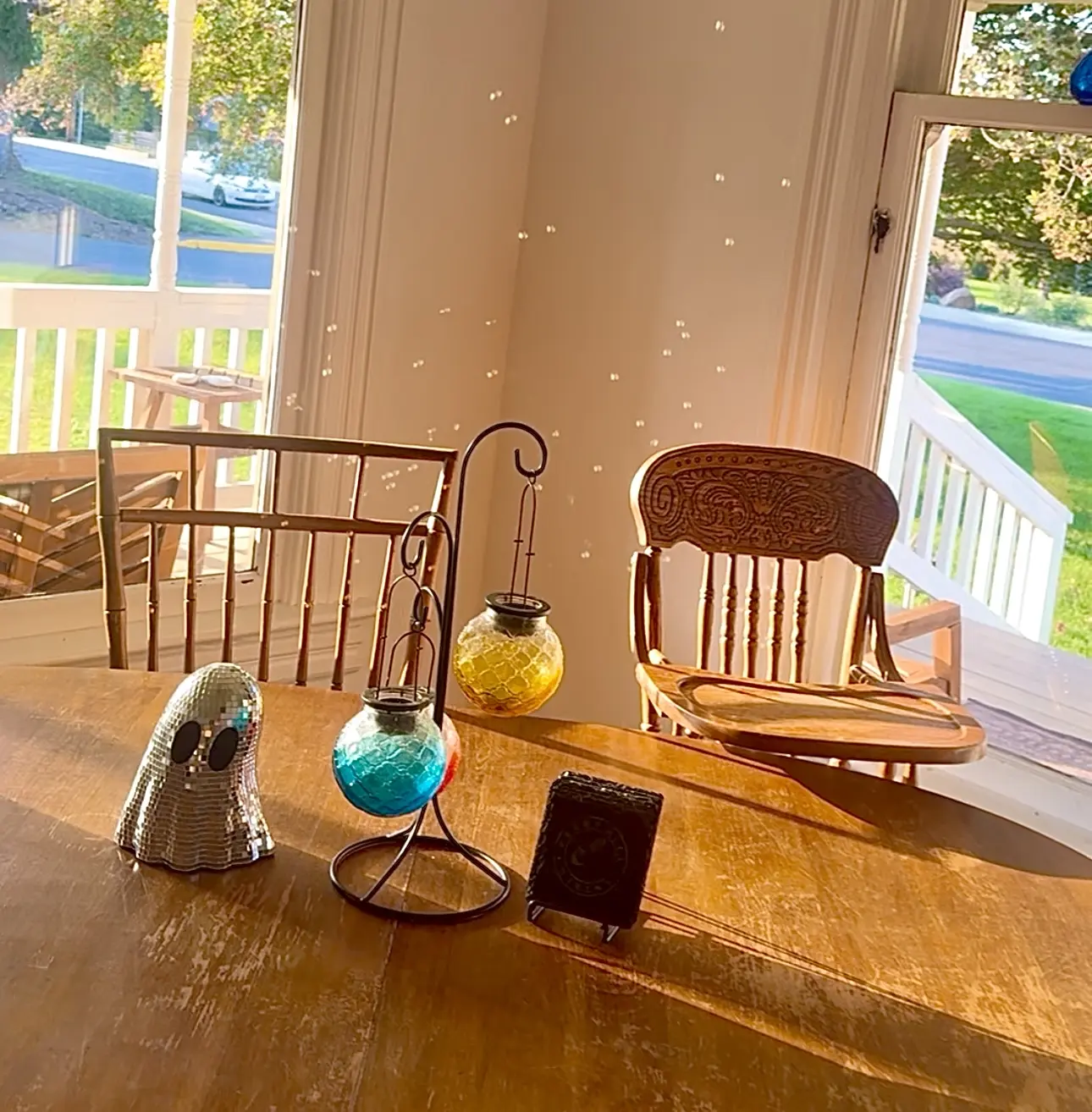 Disco ghost Halloween decor