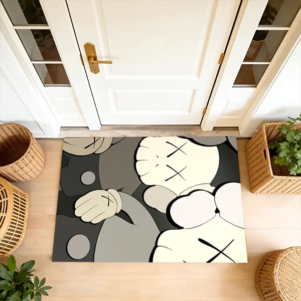 The coolest KAWS doormat for the entryway