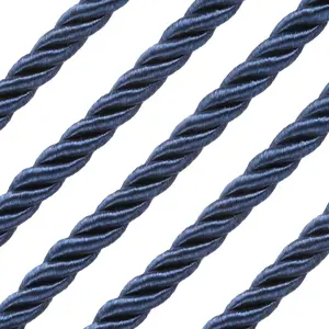 8mm 10 Yards Nylon Twisted Trim Cord Rope Thread String for Home Decor Crafts Making and Costume Crafting
