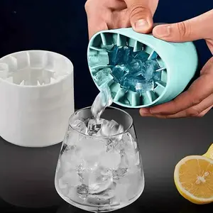 Durable Silicone Ice Tray, Easy-Release Ice Molds for Perfect Cylindrical Cubes, Ideal for Home Bar & Kitchen Use, Great Christmas Gift