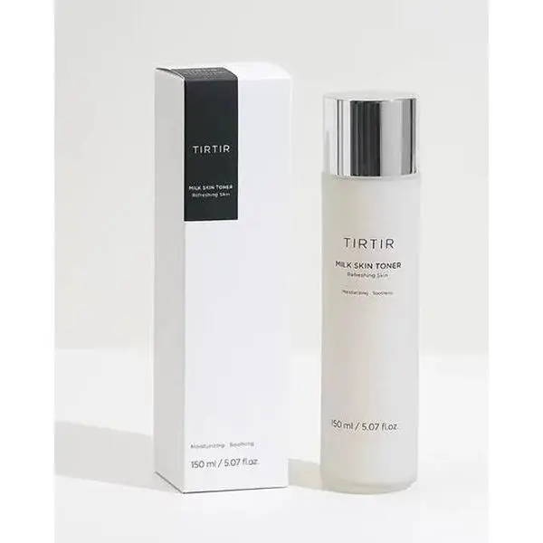 TIRTIR Milk Skin Toner - Korean Hydrating Formula with Rice, Chamomile & Ceramide, 150ml, Deep Hydrate & Nourish Sensitive Skin, Moisturizer