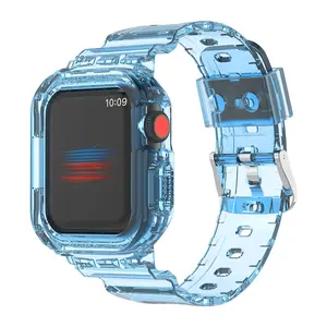 Worryfree Gadgets Crystal Diamond Smart Watch Accessory - Uni-Body TPU Band with Bumper Cover, Fits 40/41mm, 44/45mm Models, Enhanced Protection, Manufacturer Warranty, Wearable Tech Accessories