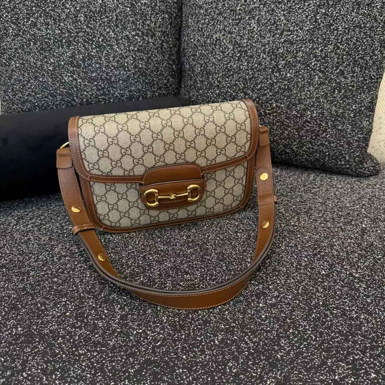 Pre-owned GUCCI Horsebit 1955 Small Shoulder Bag