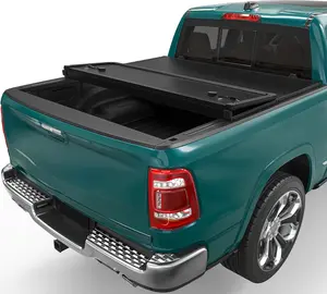 5.7 ft Bed FRP Soft Tri-Fold/Hard Tri-Fold Truck Bed Tonneau Cover Fit for 2009-2024 Ram 1500 Classic & 2009-2025 New Body w/o Rambox