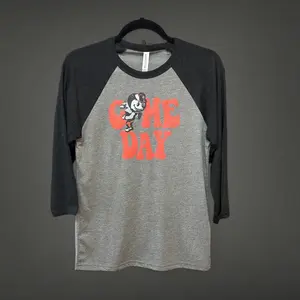 GAME DAY GRAPHIC  3/4 sleeve Top Tshirt Casual Menswear Canvas