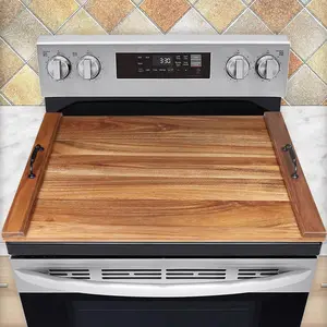 Noodle Board Stove Cover, Acacia  Stove Top Covers for Electric Stove and Gas Stove, Wooden Stovetop Cover for Counter Space, Stove Burner Covers, Sink Cover RV Stove Top Cover ( Acacia)