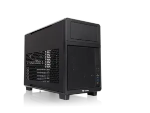 Thermaltake TR200; Micro Chassis; 1x120mm PWM Fan Included; mATX/mITX Support; 360mm Radiator Support; 365mm GPU Clearance; 258mm PSU Clearance; 175mm Air Cooler Clearance; 5.25" Bay Support; Black; CA-11L-00S1NN-00