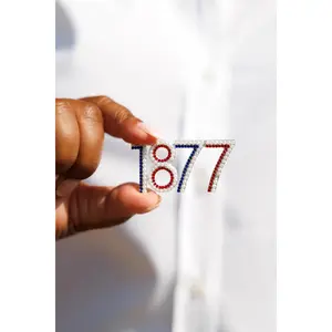 1877 Jackson State Crystal Stone Lapel Pin