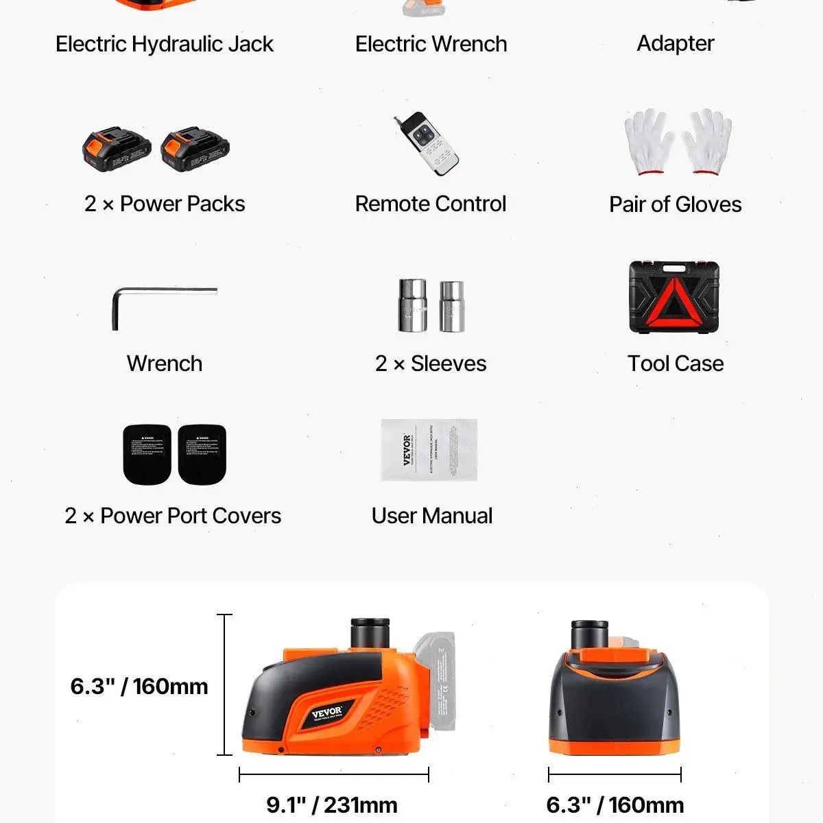 5 Tons / 11000 lbs With Impact Wrench