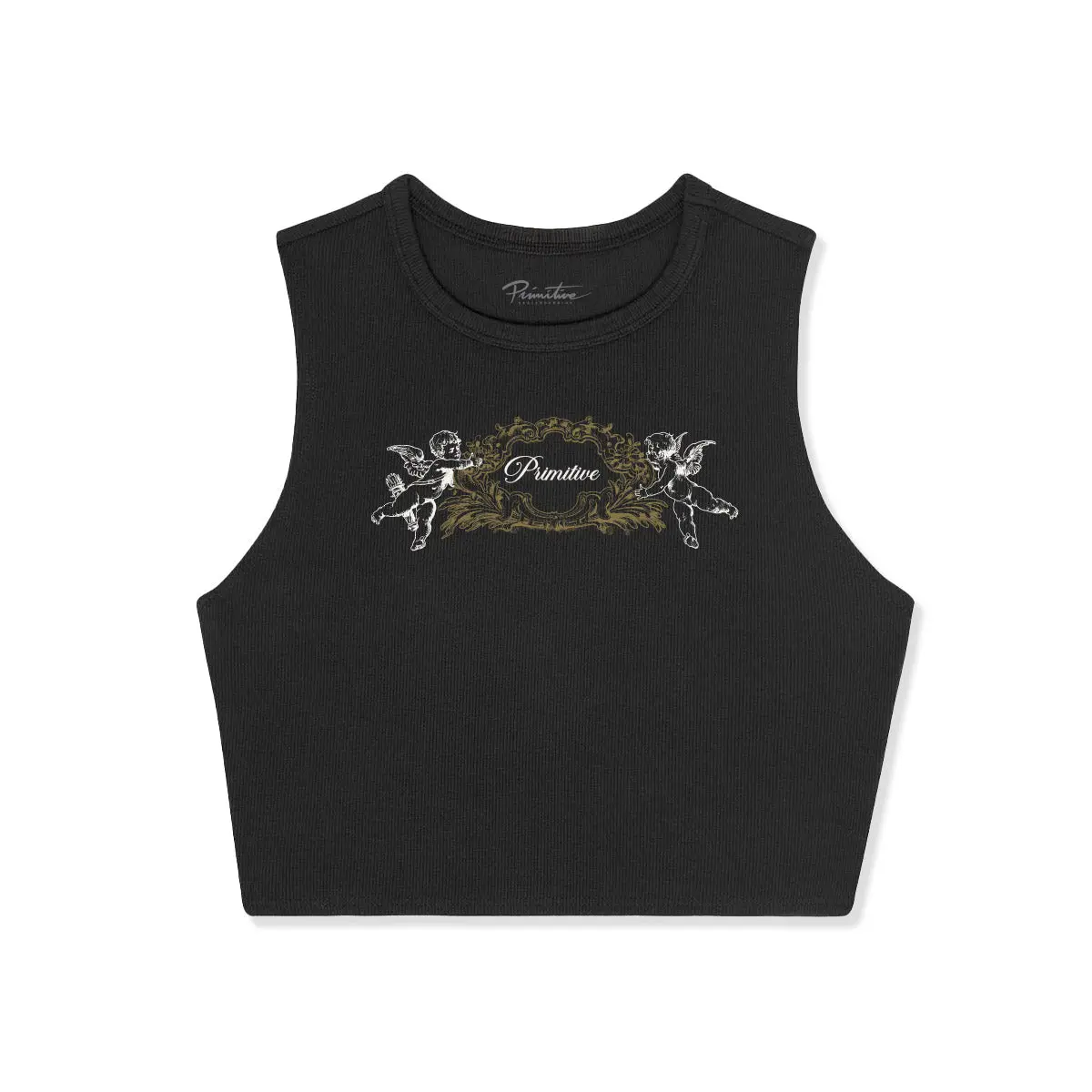 Primitive Skateboarding Women's Casual Cotton Printed Fabric Sleeveless Tank Top, Women's Tops Apparel