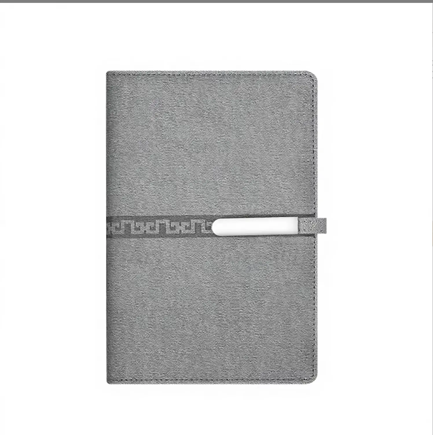 A5 Gray Checkered Hardcover PU Leather-PVC PP Embossing Planner, Adult Mental Wellness CBT Guided-Planner with Daily/Weekly/Monthly Planning, Goal Setting, Mood Tracker, CBT Exercises, Breathing & Grounding Exercises, Decision Tree, Breathing Exercises
