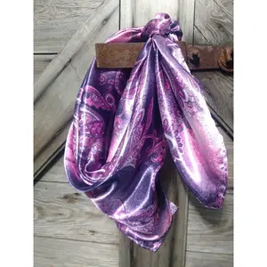 Wild Rag Purple and Pink Paisley New Cowboy Western Neck Scarf Bandanna by Double B Wild Rags