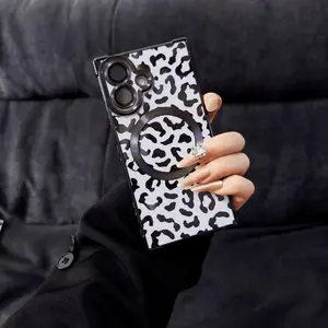 Compatible with for iPhone 17 Pro Max/16 Pro/15 Pro/14/13 Square leopard print Phone case - hn1217-11