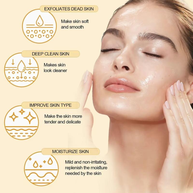 Orange Exfoliating Gel, Moisturizer Face Body Scrub Gel,Deep Cleansing Moisturizing Facial Exfoliator,Natural Orange Peeling Gel Face Scrub，Halloween gift Exfoliating Facial Scrub