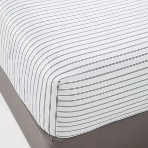 400 Thread Count Performance Fitted Sheet Stripe - Threshold