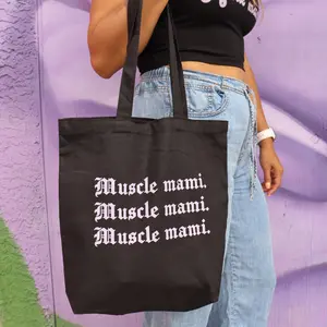Muscle mami tote bag