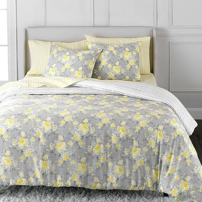 Martha Stewart Mariel 100% Cotton 3pc Set-1 Duvet, 2 Pillow Shams