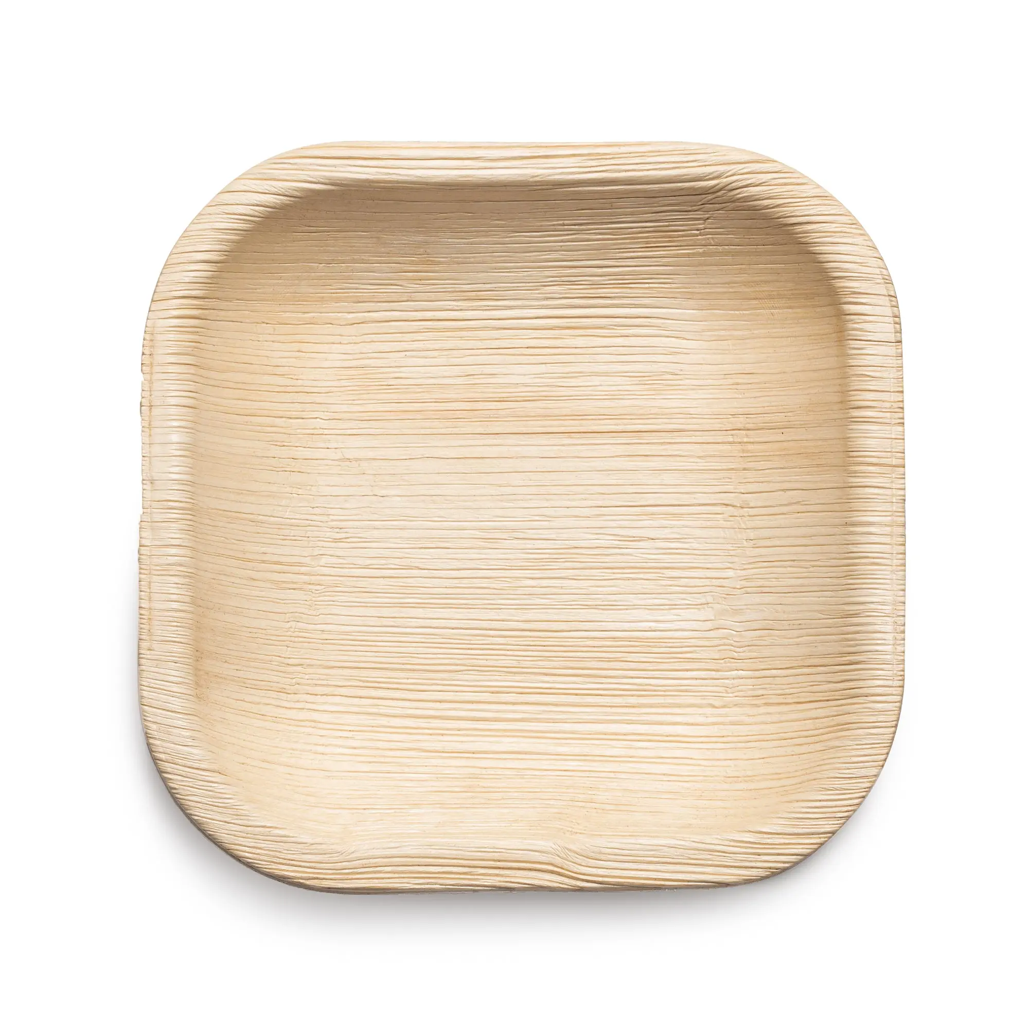 Square Palm Leaf Eco Friendly Disposable Pastry Plates (4")