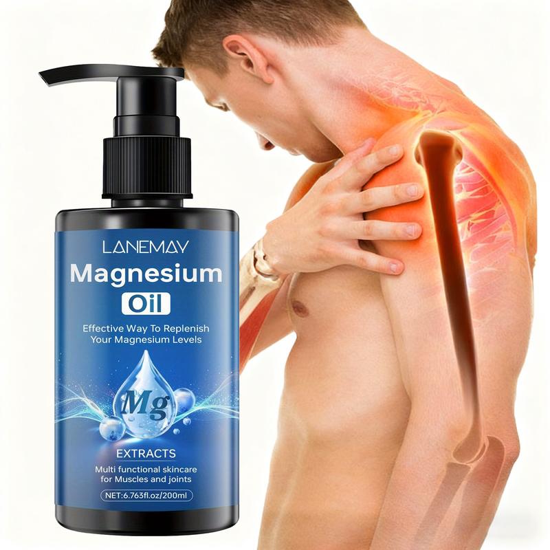200ML Magnesium Body Lotion, Topical Cream with Shea Butter, Coconut Oil & Vitamin E, Sleep & Joint Pain Relief, All Skin Types, Body Care Moisturizing