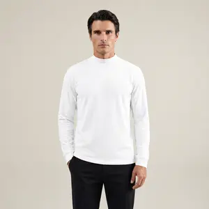 Cumulus Mockneck Long Sleeve T-Shirt - White