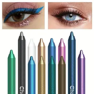 12 Color Glitter Eyeliner Pen, High Color Pearl Gloss Finish Waterproof Smoked Punk Gothic Eyeliner Pen, Makeup, Eyeliner Pencil Set, Makeup Products, Eyeliner Pencils, Cosmetic, Eyeliner Shades, Eyeliner Makeup Supplies, Multicolor Eyeliner Pencils