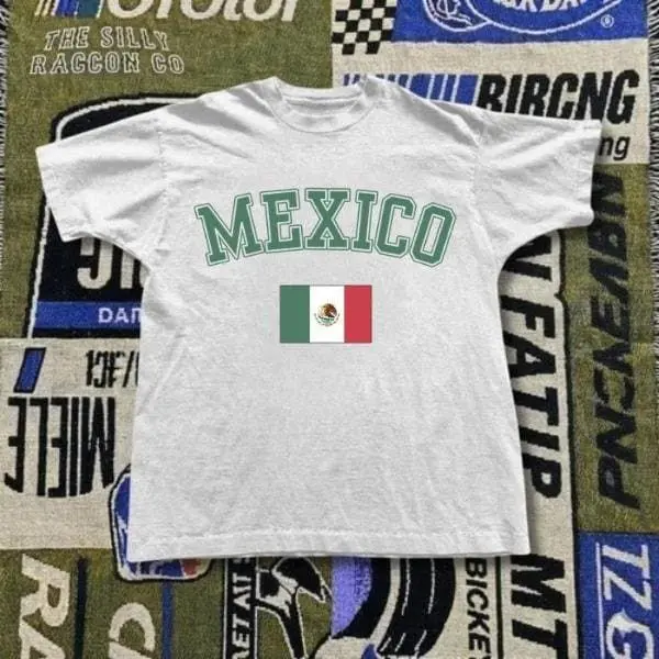 Mexico Baby Tee Women, Mexico Y2K Clothing, Mexico Soccer Jersey, Latina Baby Tee, Vintage 2000s Mexico Graphic Shirt