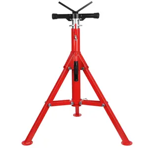 Garvee Pipe Jack Stands Adjustable 28''-52'' Folding Pipe Stand with Robust Steel Heavy-Duty Construction, Secure Stability, 2500 lbs Load Capacity, Ideal for Welding, Automotive, and Construction Projects