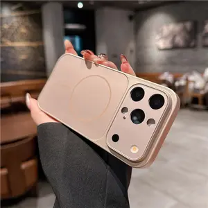 Seconds change 17 matte magnetic attraction for Apple 17promax mobile phone Protective case Cover 16/15/14 large window lens all-inclusive