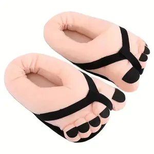 Creative Cotton Shoes Large Foot Comfortable Home Slippers, Sizes 36-39, Casual Wear, Soft Material, Perfect for Daily Use