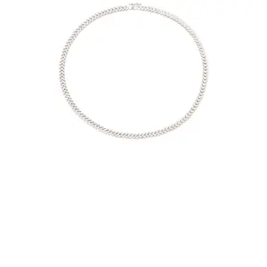 SHASHI Brick Tennis Necklace in Diamond