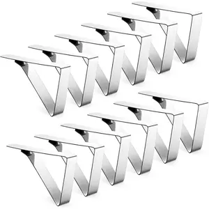 12 Pack Tablecloth Clips - Heavy Duty Picnic Table Clips, Stainless Steel Table Cloth Cover Clamps, Table Cloth Holders Ideal for Restaurant Picnics Marquees Weddings Graduation Party