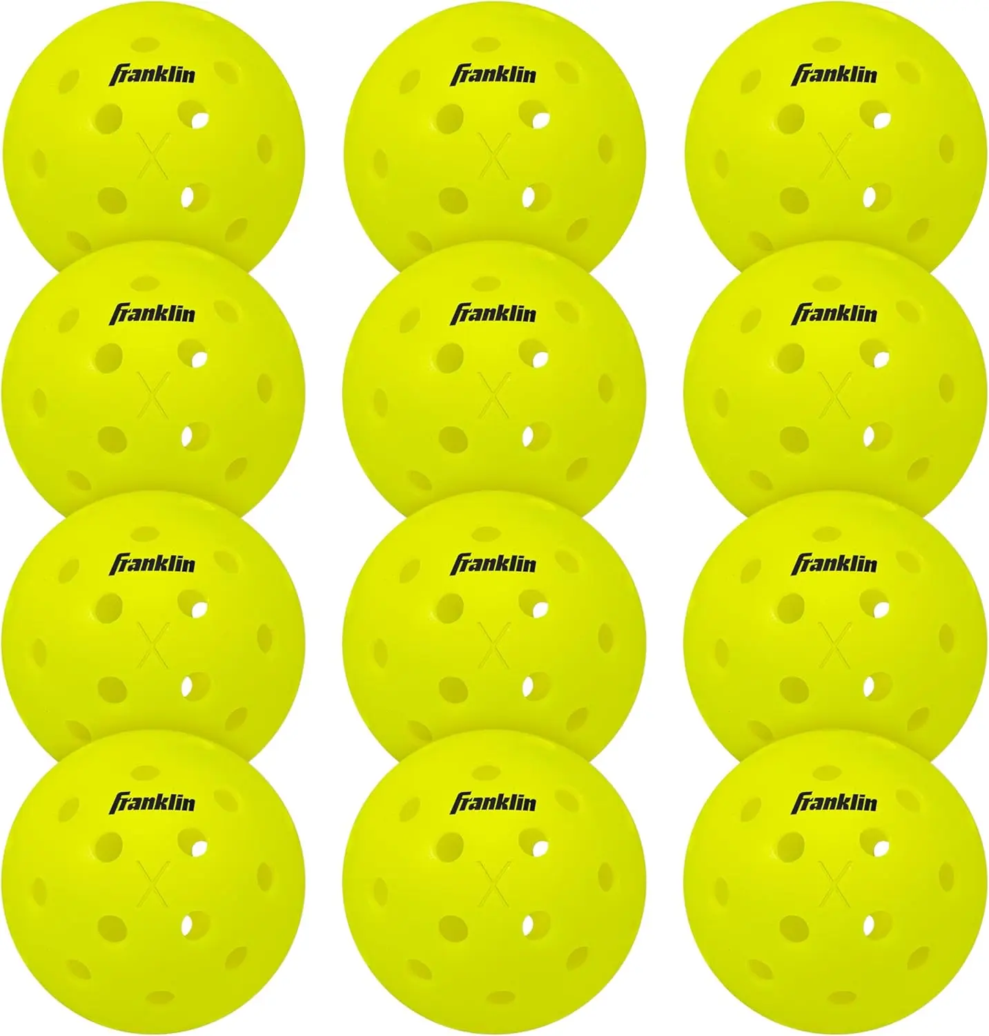 Franklin X-40 Outdoor Pickleball Balls - 12 Pack