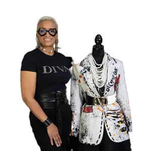 Become One Blazer - Women's Suit with Colorful Patterns and Elegant Design - Womenswear