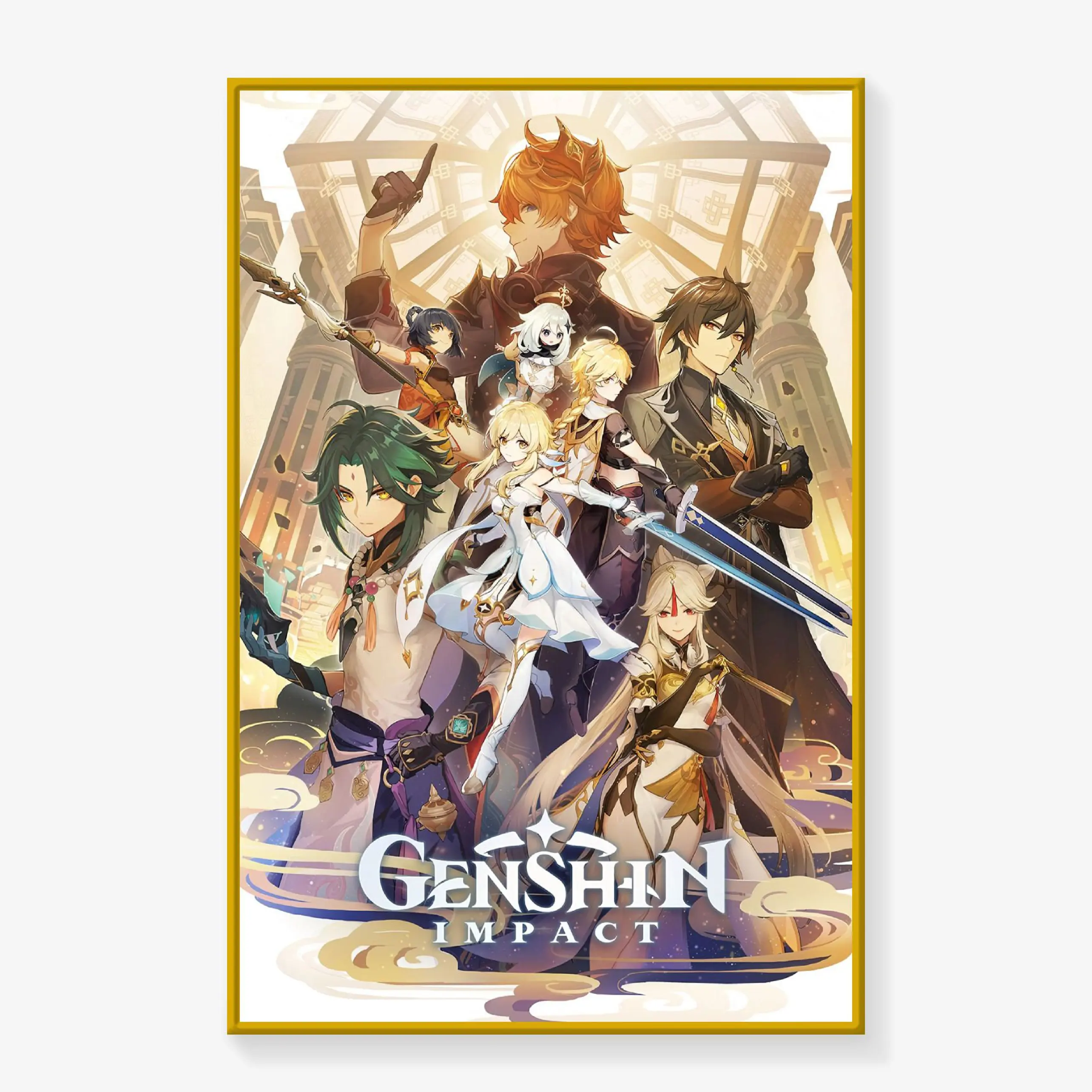 Genshin Impact Japan Anime Poster, Genshin Impact Game Posters (NO FRAME)