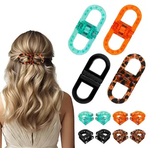 Magnetic Hair Clips, 4 Pack No-Slip Auto-Closure Hair Styling Clips for Women and Girls, Compact Portable Bow Design, Durable Material for All Hair Types