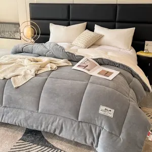 1 Pc Winter Thick Solid Color Snowflake Fleece Blanket – Super Soft, Warm and Breathable Polyester Fiber, Ideal for Gifts, Suitable for Comfortable Winter Nights and Home Decoration, Soft Fluffy Blanket