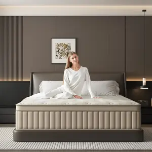 SEEUO Twin/Full/Queen/King Size Mattress, 10/12/14 Inch Hybrid Gel Memory Foam and Pocket Spring Mattress in a Box, Ergonomic Back and Lumbar Support, Motion Isolation, Firm Edges, CertiPUR-US Certified