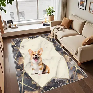 Golden White Whisper Pet Mat is suitable for muddy paws, absorbent, anti fouling, anti slip, washable floor mat, and can be reused