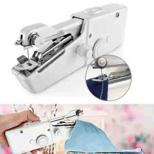 Handheld Mini Sewing Machine Portable Electric, Cordless Stitch Tool for Beginners, Fast Stitch Suitable for DIY, Clothes Repair, Home, Travel & Sewing Crafts