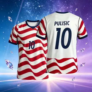 2026 United States National Home NO.10 Pulisic Short Sleeve Soccer Jersey Fans Version Breathable